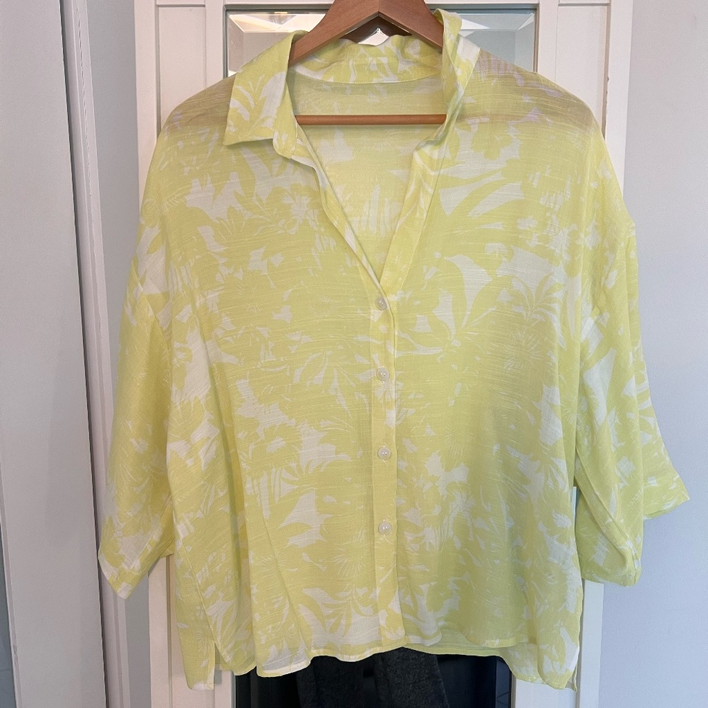 Light Yellow Beach Shirt H&M